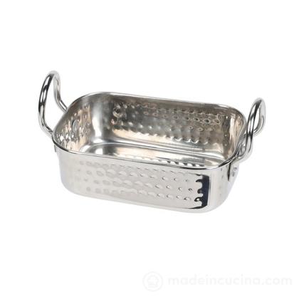 Casseruola rettangolare in acciaio inox cm 12x8