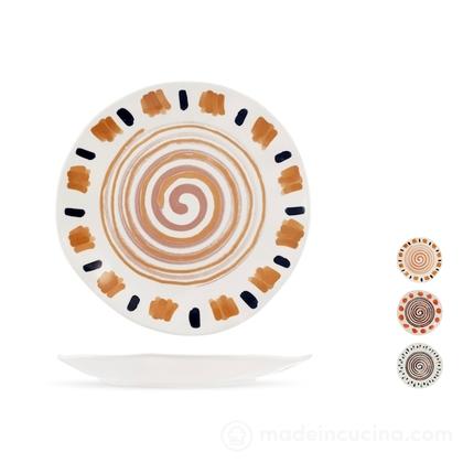 Set 6 piatti piani in porcellana Boho cm 26