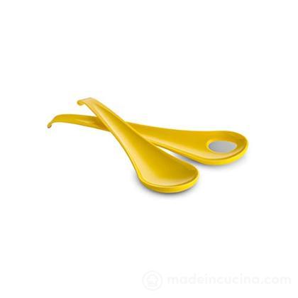 Coppia di posate da insalata cm 27,5 Sanaliving giallo