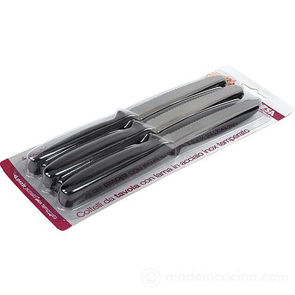 Set 6 coltelli da tavola con lama in acciaio inox