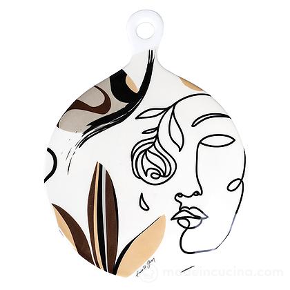 Tagliere Face to Grey cm 25