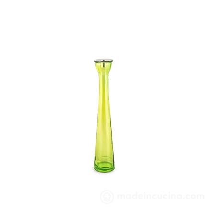 Candeliere in vetro riciclato colore verde cm 40