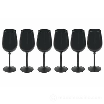 Set 6 calici Happy Hour Shiny Black