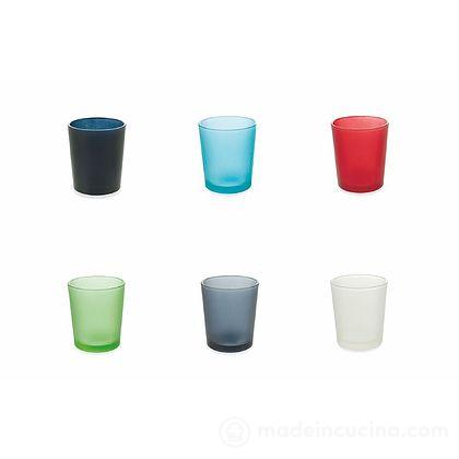 Set 6 bicchieri acqua colorati Frost