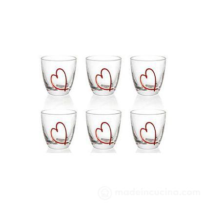 Set 6 bicchieri Love