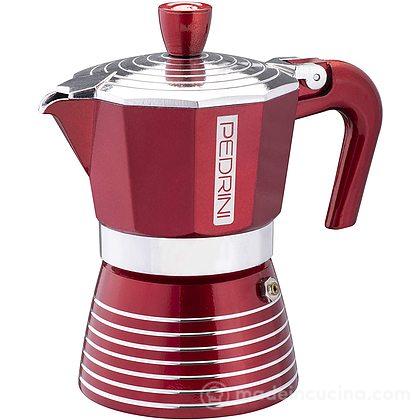 Caffettiera in alluminio Infinity rosso