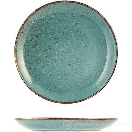 Set 6 piatti frutta in stoneware azzurro Reactive cm 20