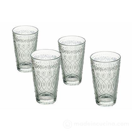 Set 4 bicchieri bibita trasparenti New Marrakech