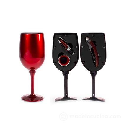 Cofanetto a forma di calice 4 pezzi Sommelier (8973700)