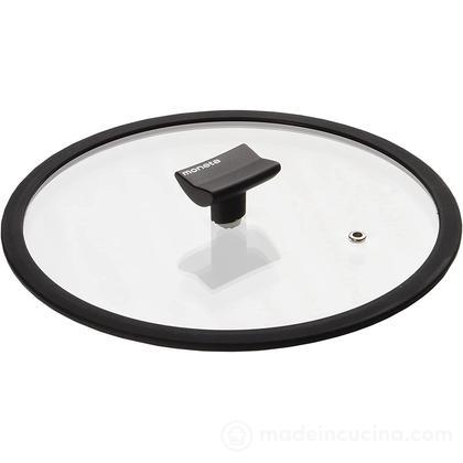 Coperchio in vetro con bordo in silicone