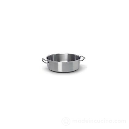 Casseruola bassa professionale in acciaio inox spazzolato Serie 9000