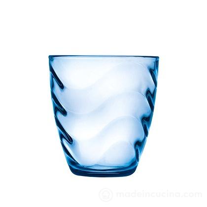 Set 6 bicchieri acqua Wave azzurro