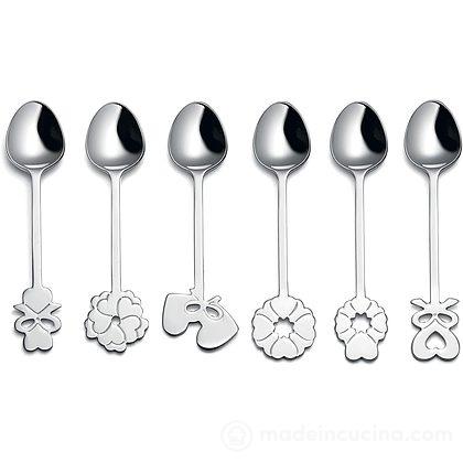 Set 6 cucchiaini in acciaio inox Love