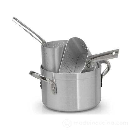 Casseruola alta in alluminio 2 spicchi cm 28