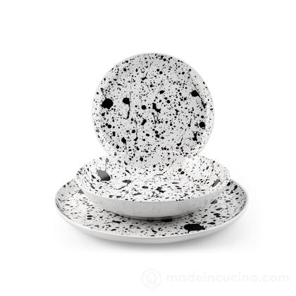 Servizio piatti in stoneware 18 pezzi Nordic Drip