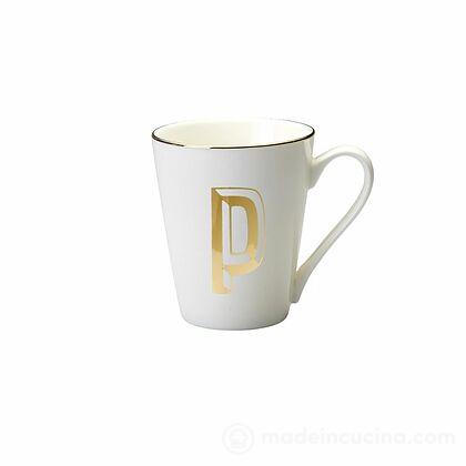 Tazza mug in porcellana lettera P