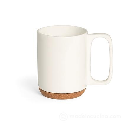 Tazza mug in porcellana con base in sughero Milky cl 29