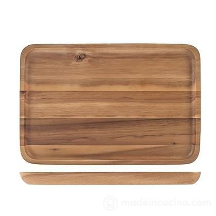 Vassoio rettangolare in legno di acacia cm 20x30x2