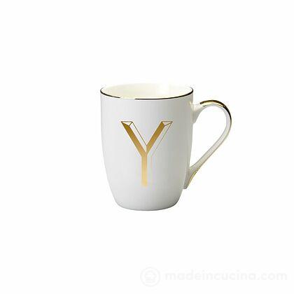 Tazza mug in porcellana lettera Y