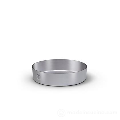 Tortiera cilindrica in alluminio con anello serie 7000