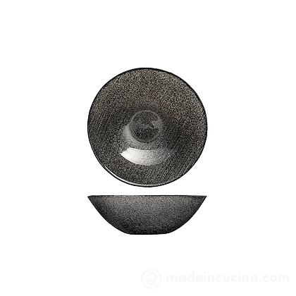 Ciotola in vetro effetto glitter Charme Black cm 15