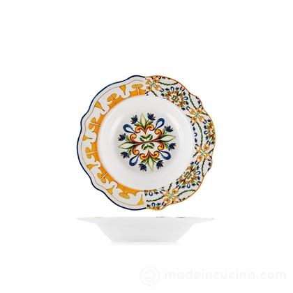Set 6 piatti fondi con bordo festonato Faenza cm 21