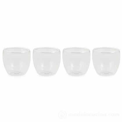 Set 4 tazzine da caffè senza manico Moka