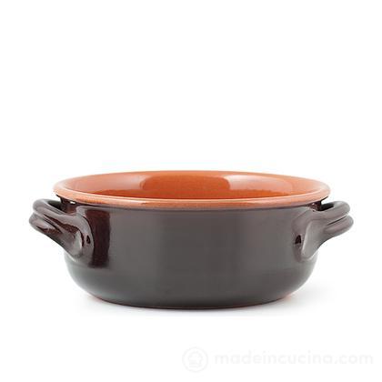 Casseruola a due manici in terracotta