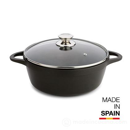 Casseruola alta con coperchio in vetro