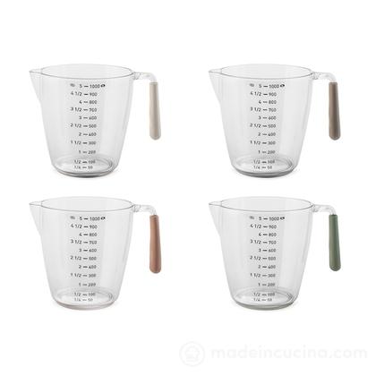 Caraffa graduata in polistirene 1 litro (colori assortiti)