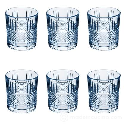 Set 6 bicchieri Dublin Sibilla blu cl 34