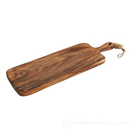 Tagliere con manico in legno di acacia