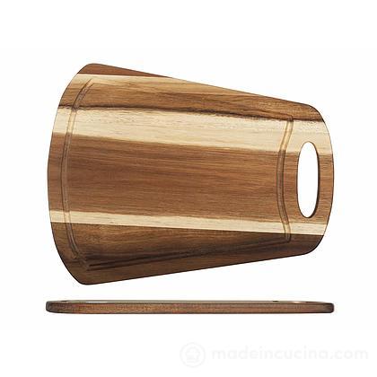 Tagliere in legno di acacia con bordo 36x28 cm