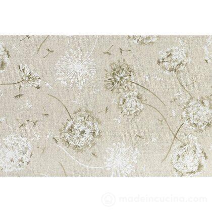 Tovaglia con trattamento antimacchia Dente di leone cm 140x300