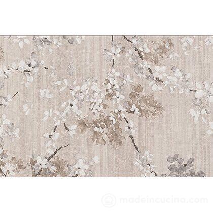 Tovaglia con trattamento antimacchia Fiori cm 140x300