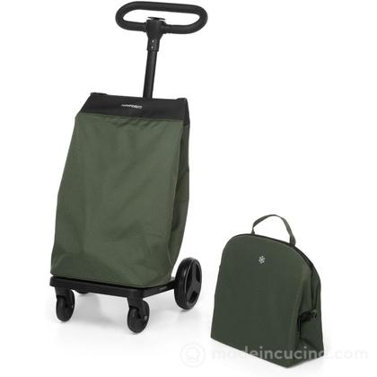 Carrello spesa 46 litri con borsa termica Go Go verde