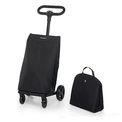 Carrello spesa 46 litri con borsa termica Go Go nero