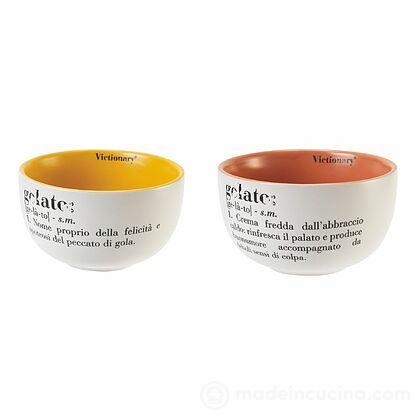 Set 2 ciotole gelato Victionary