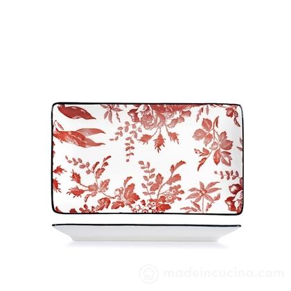 Piatto rettangolare in porcellana Elizabeth cm 23x13