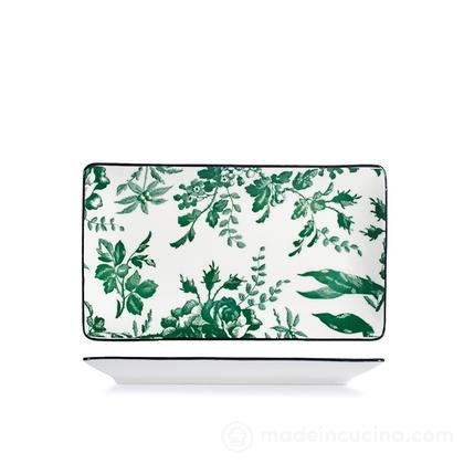 Piatto rettangolare in porcellana Margaret cm 23x13
