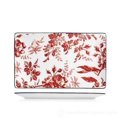 Piatto rettangolare in porcellana Elizabeth cm 27x16