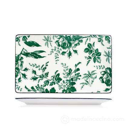 Piatto rettangolare in porcellana Margaret cm 27x16