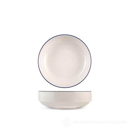 Set 6 piatti fondi in porcellana Essence Blue cm 20