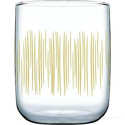 Set 6 bicchieri con decoro dorato Focus