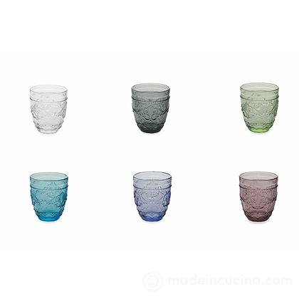 Set 6 Bicchieri Acqua In Pasta Di Vetro Villa D'Este Home Tivoli - Colore Eloise, Capacità 325 Ml, Lavabile In Lavastoviglie