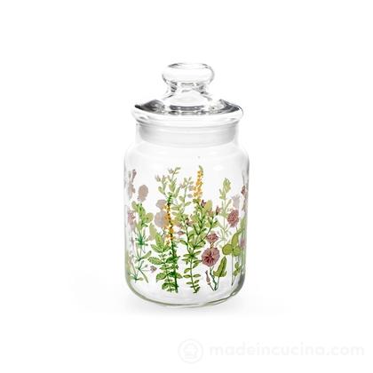 Barattolo in vetro decorato Bloom cc 800