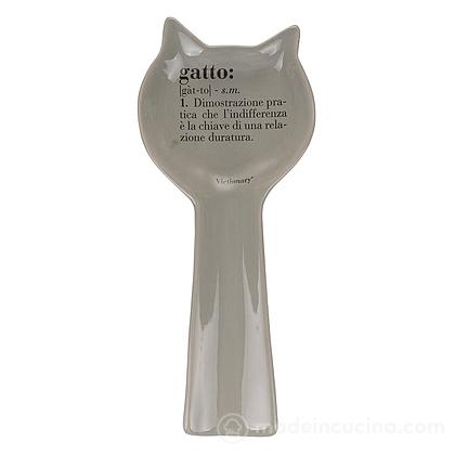 Appoggia mestolo Gatto beige