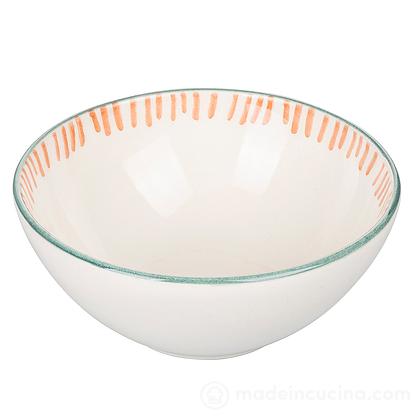 Set 6 ciotole Occhio Marino arancio cm 14,5