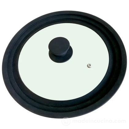 Coperchio in vetro e silicone multi diametro cm 22-24-26