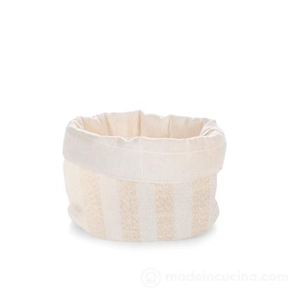 Cestino pane in cotone e poliestere Glam cm 16